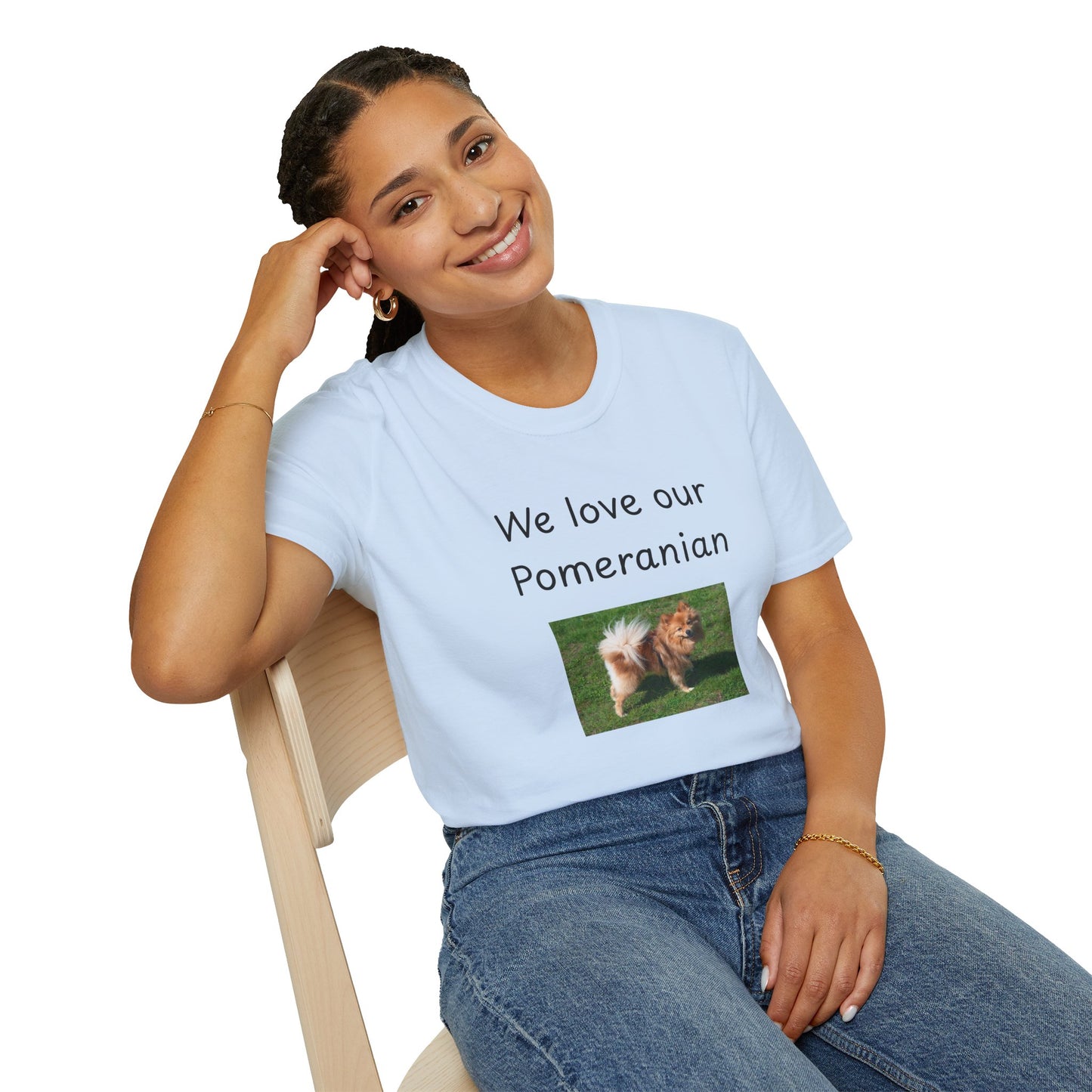 Unisex T-Shirt - "We Love Our Pomeranian" - Dog Owner Tee