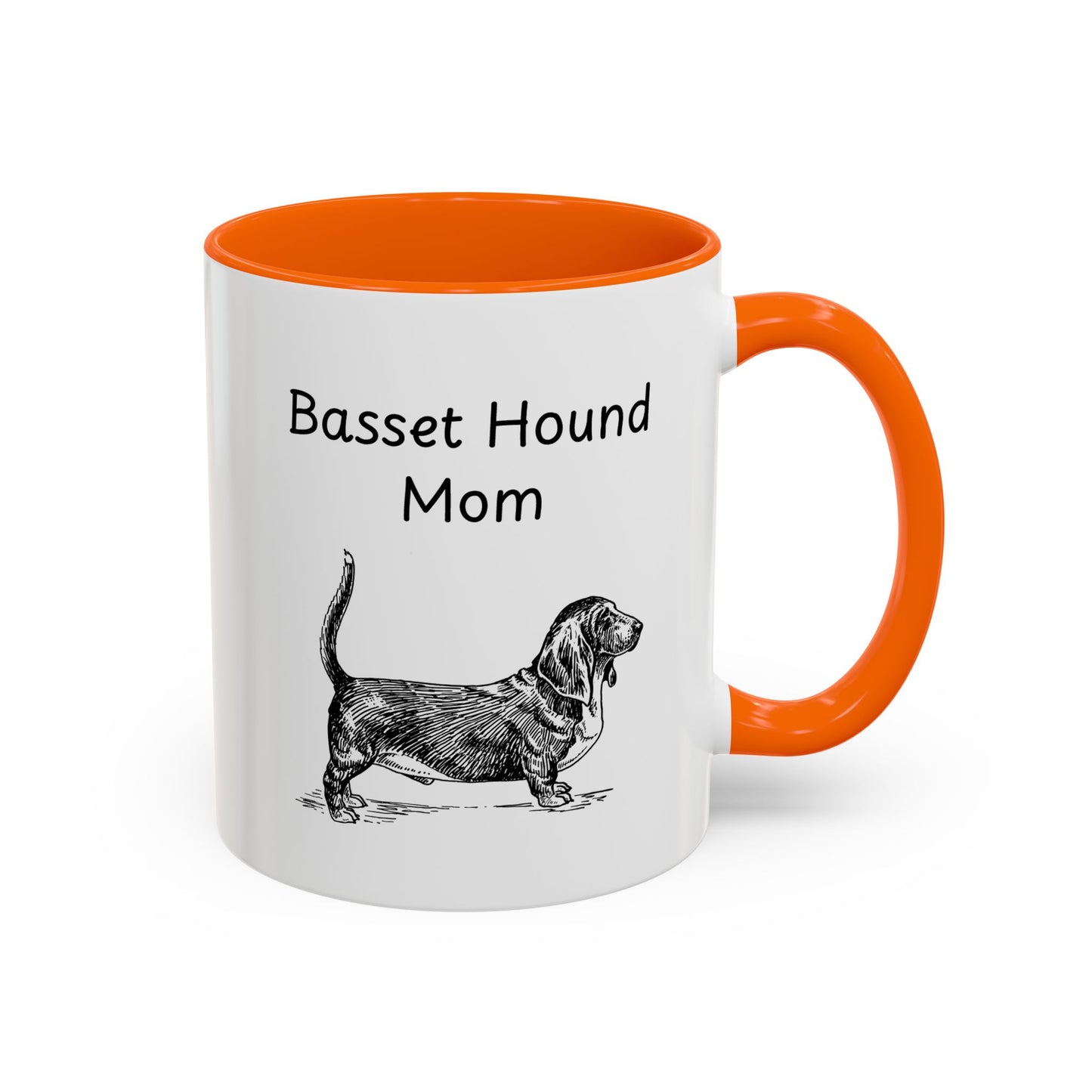 Ceramic Mug - "Basset Hound Mom"