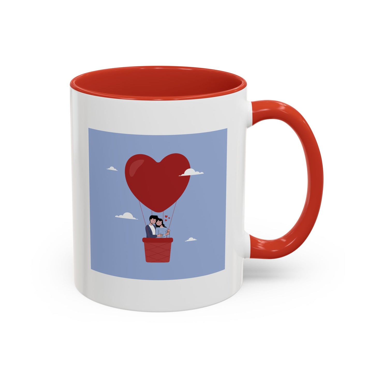Hot Air Balloon Couple 'Show Your Love' Coffee Mug