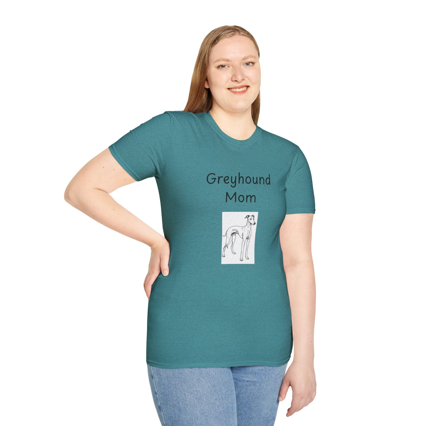 Unisex T-Shirt - "Greyhound Mom" - Dog Owner Tee
