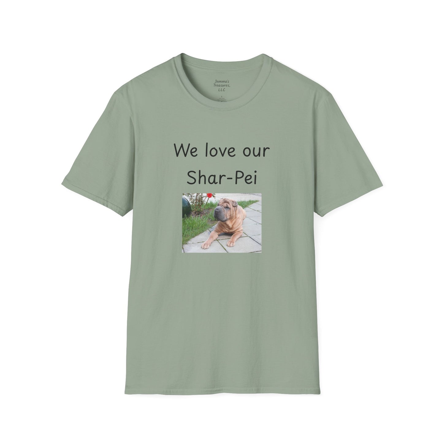 Unisex T-hemp - "Ons is lief vir ons Shar-Pei" - Honde-eienaar T-hemp