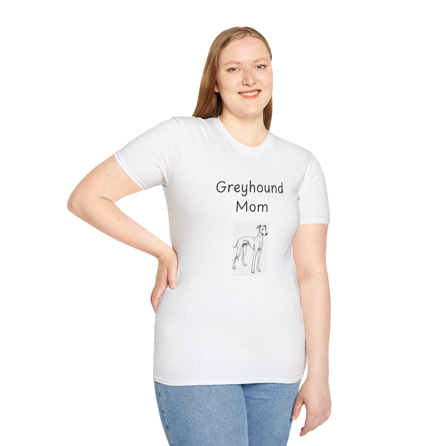 Unisex T-Shirt - "Greyhound Mom" - Dog Owner Tee