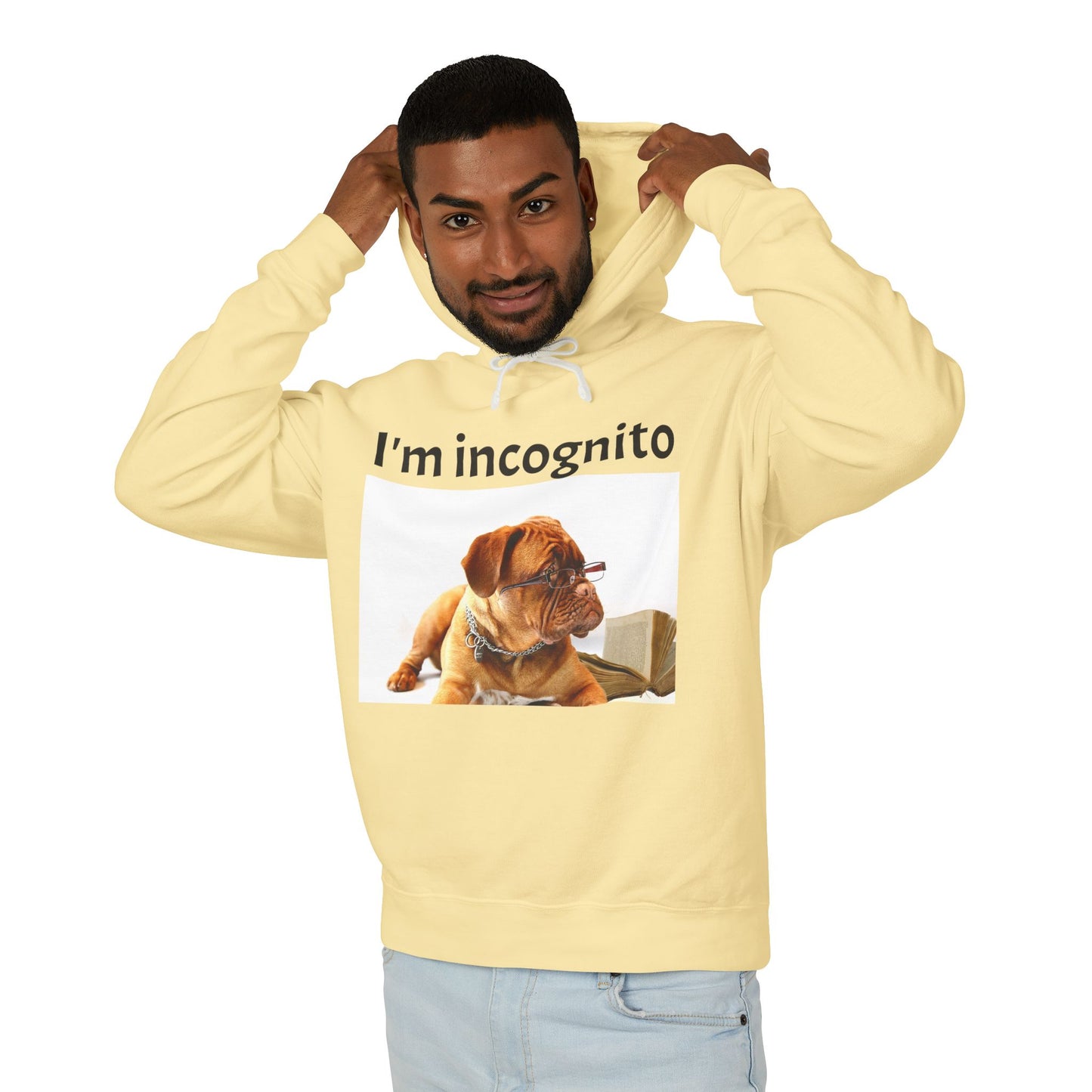 Unisex Lightweight Hoodie - "I'm Incognito"