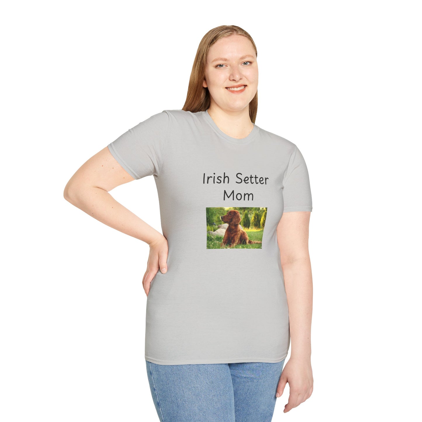 Unisex T-Shirt - "Irish Setter Mom" - Dog Owner Tee