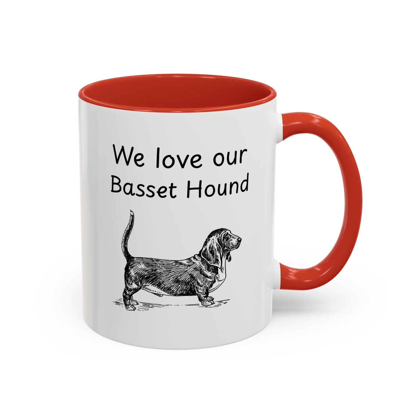 Ceramic Mug - "We Love Our Basset Hound"