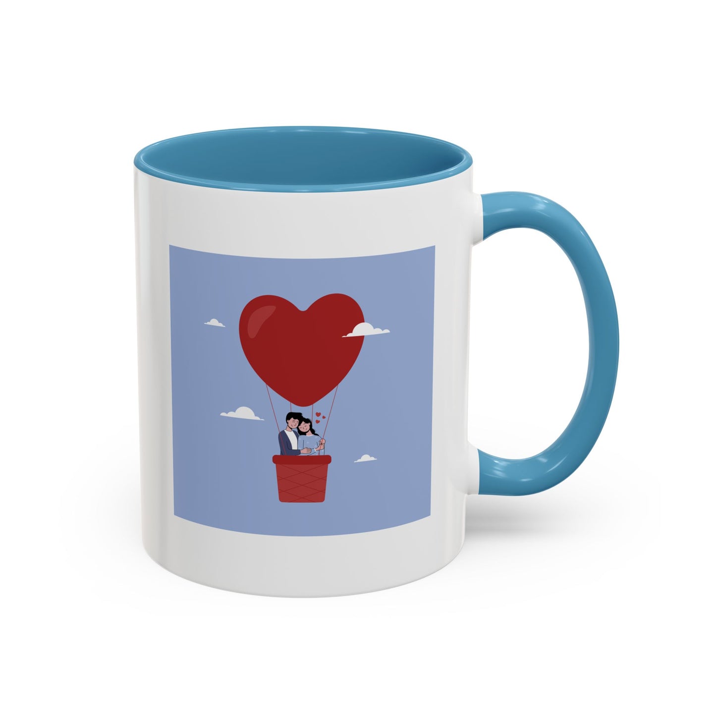 Hot Air Balloon Couple 'Show Your Love' Coffee Mug