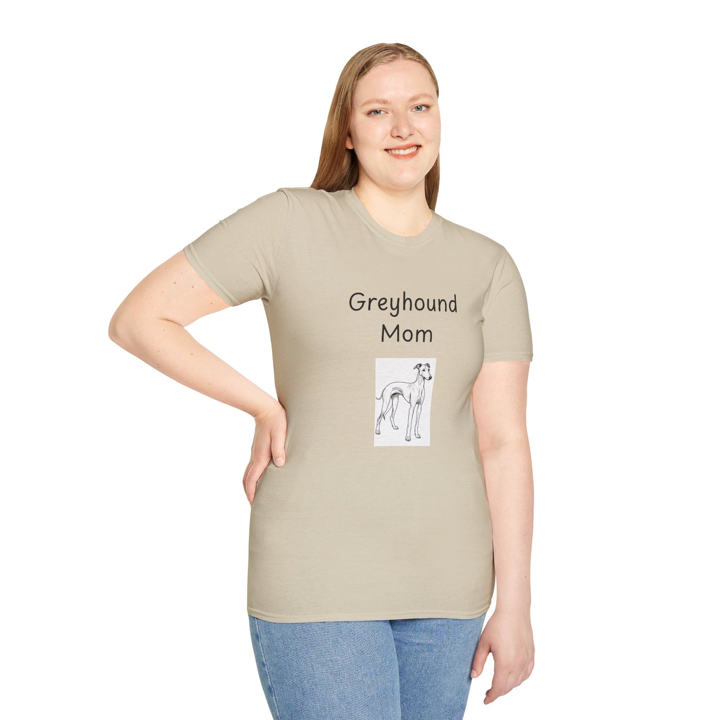Unisex T-Shirt - "Greyhound Mom" - Dog Owner Tee