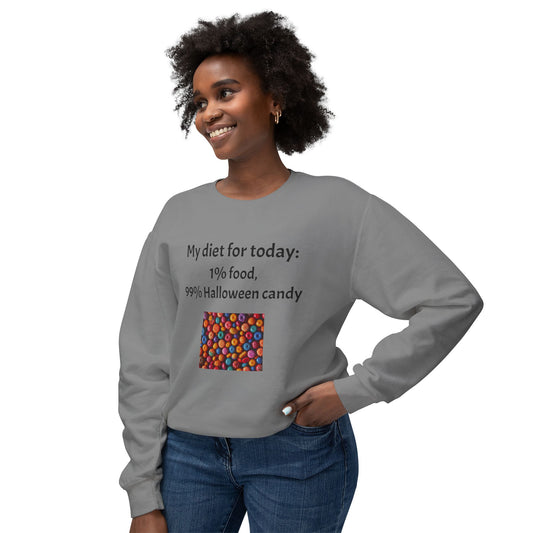Halloween Lightweight Sweatshirt - Candy Lover Design