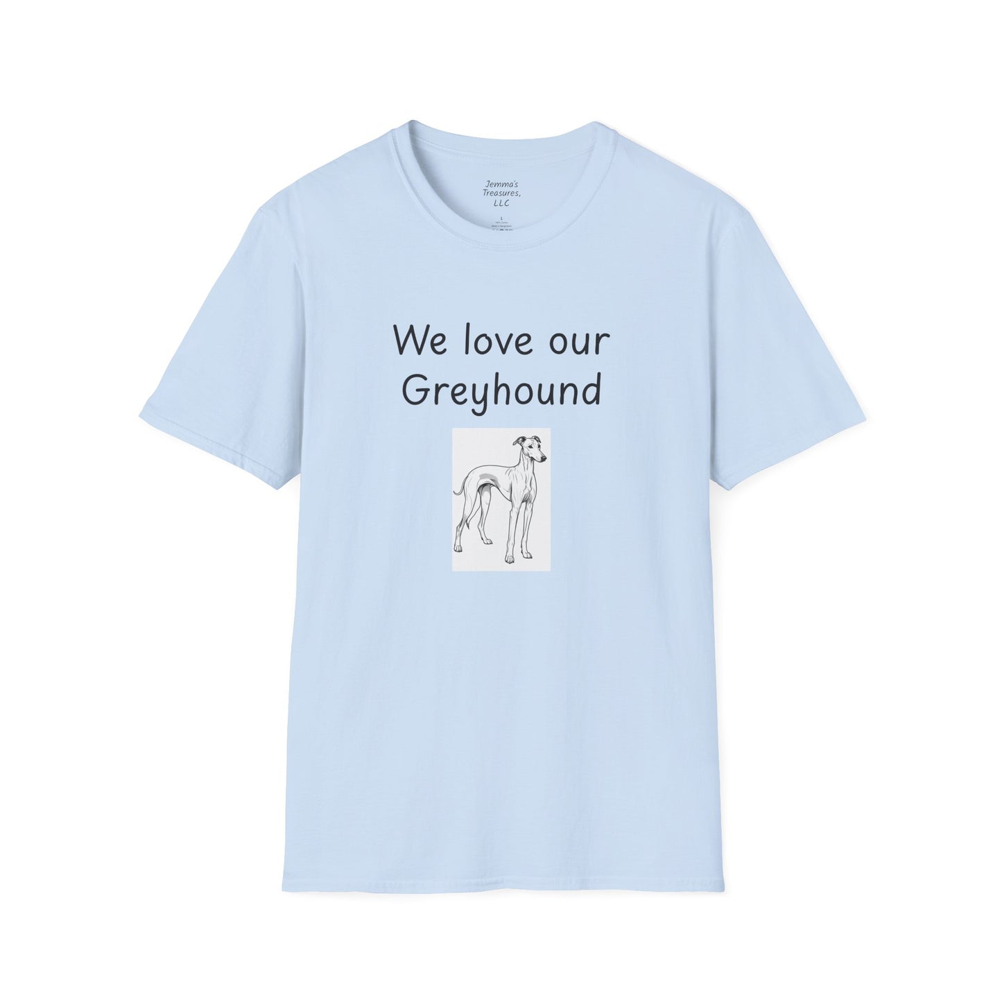 Unisex T-Shirt - "Wir lieben unseren Windhund" - Hundebesitzer T-Shirt