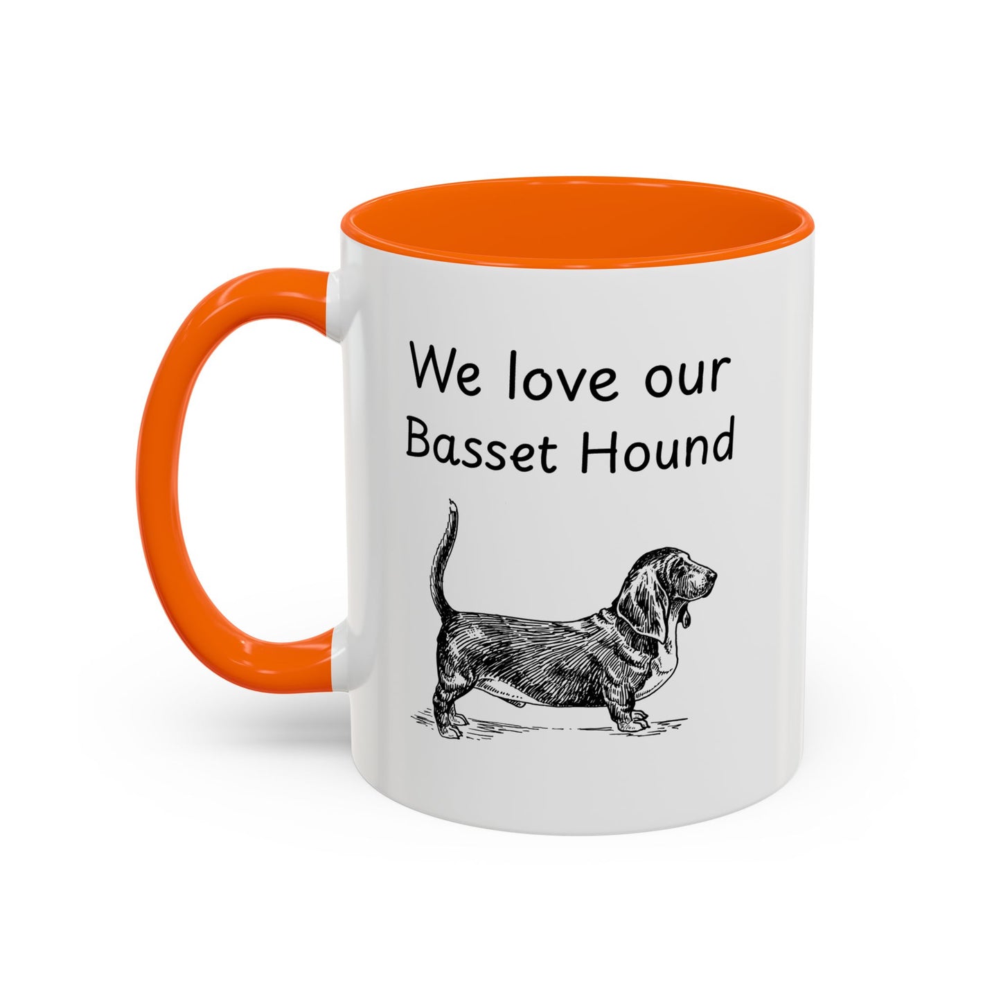 Ceramic Mug - "We Love Our Basset Hound"