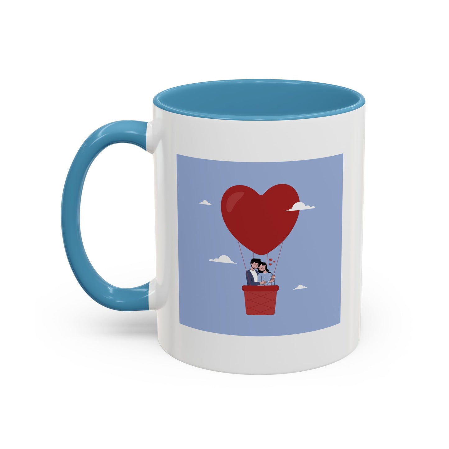 Hot Air Balloon Couple 'Show Your Love' Coffee Mug