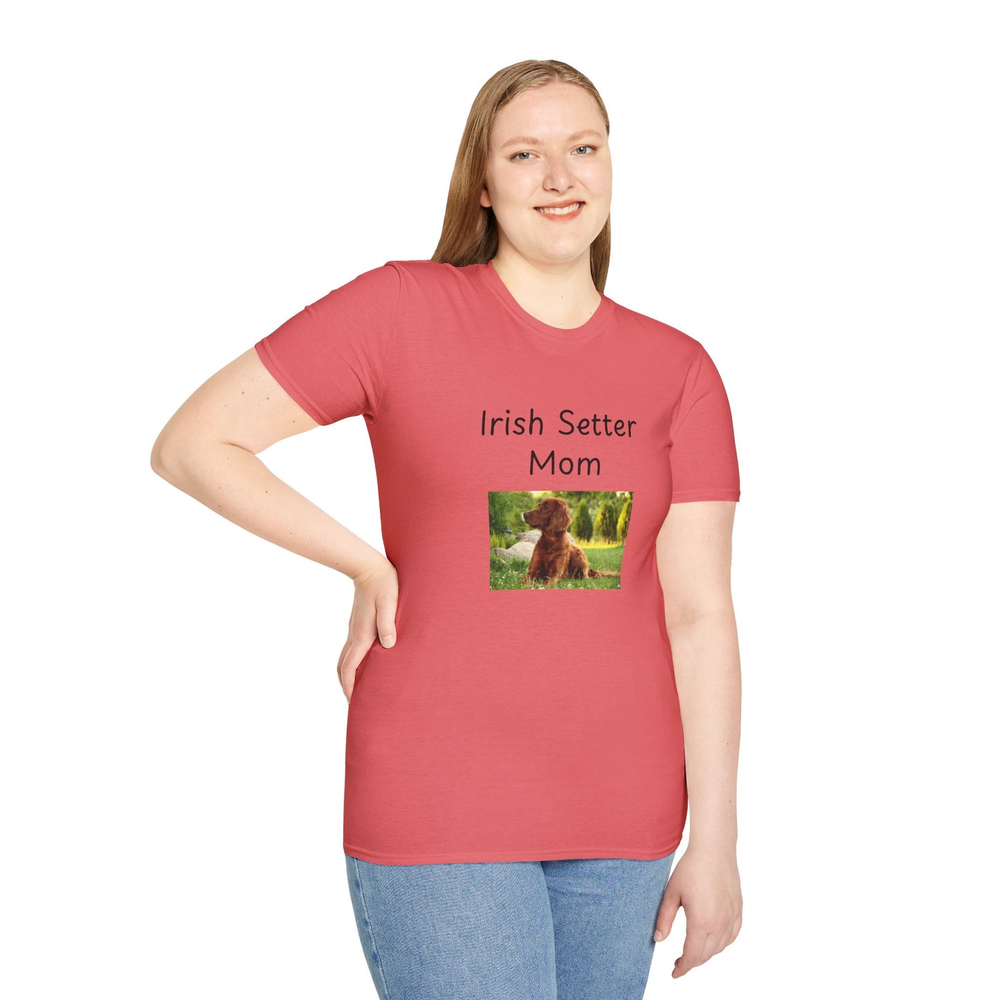 Unisex T-Shirt - "Irish Setter Mom" - Dog Owner Tee