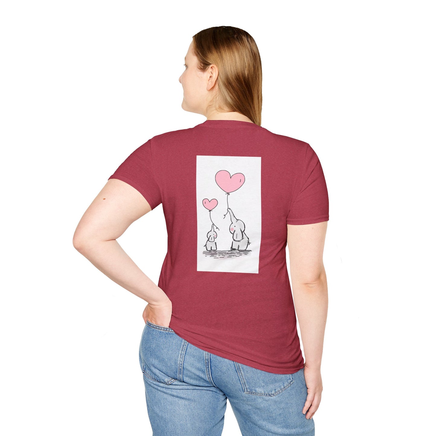 T-Shirt mit inspirierendem Zitat: „Lass dein Herz für dich denken“