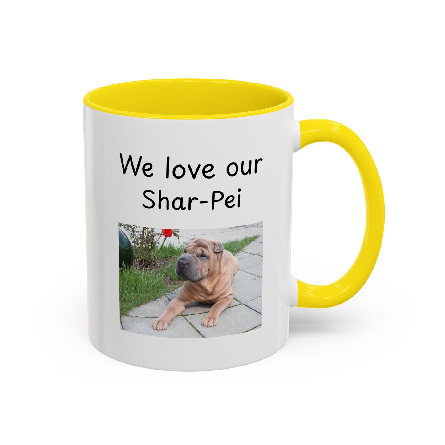 Keramiekbeker - "Ons is mal oor ons Shar-Pei"