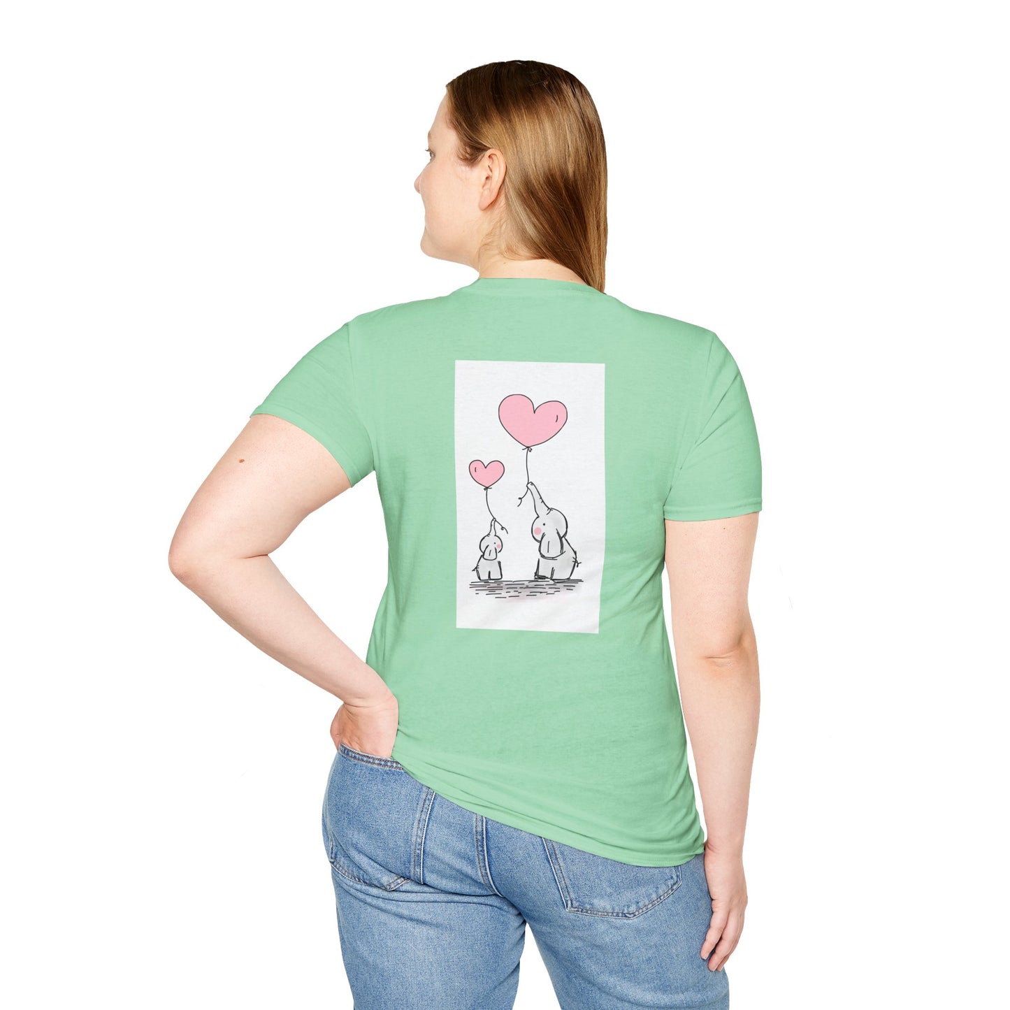 T-Shirt mit inspirierendem Zitat: „Lass dein Herz für dich denken“