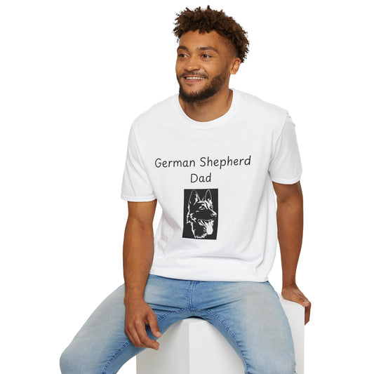 Unisex T-Shirt - "Deutscher Schäferhund Papa" - Hundebesitzer T-Shirt