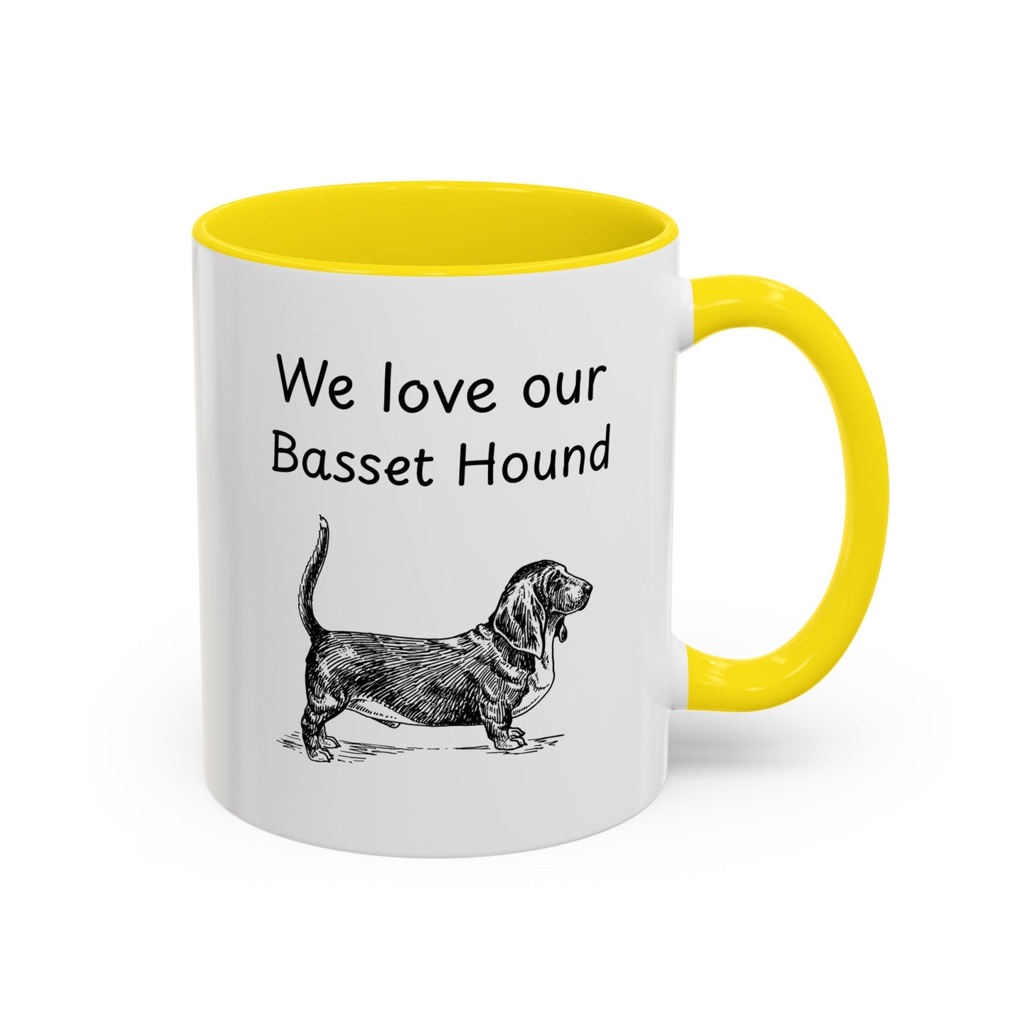 Ceramic Mug - "We Love Our Basset Hound"