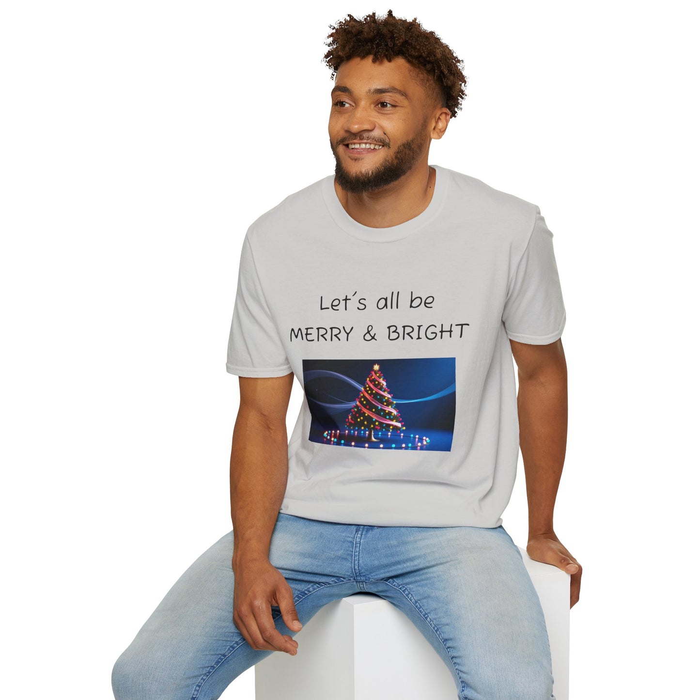 Christmas Tee - "Let's All Be MERRY & BRIGHT"