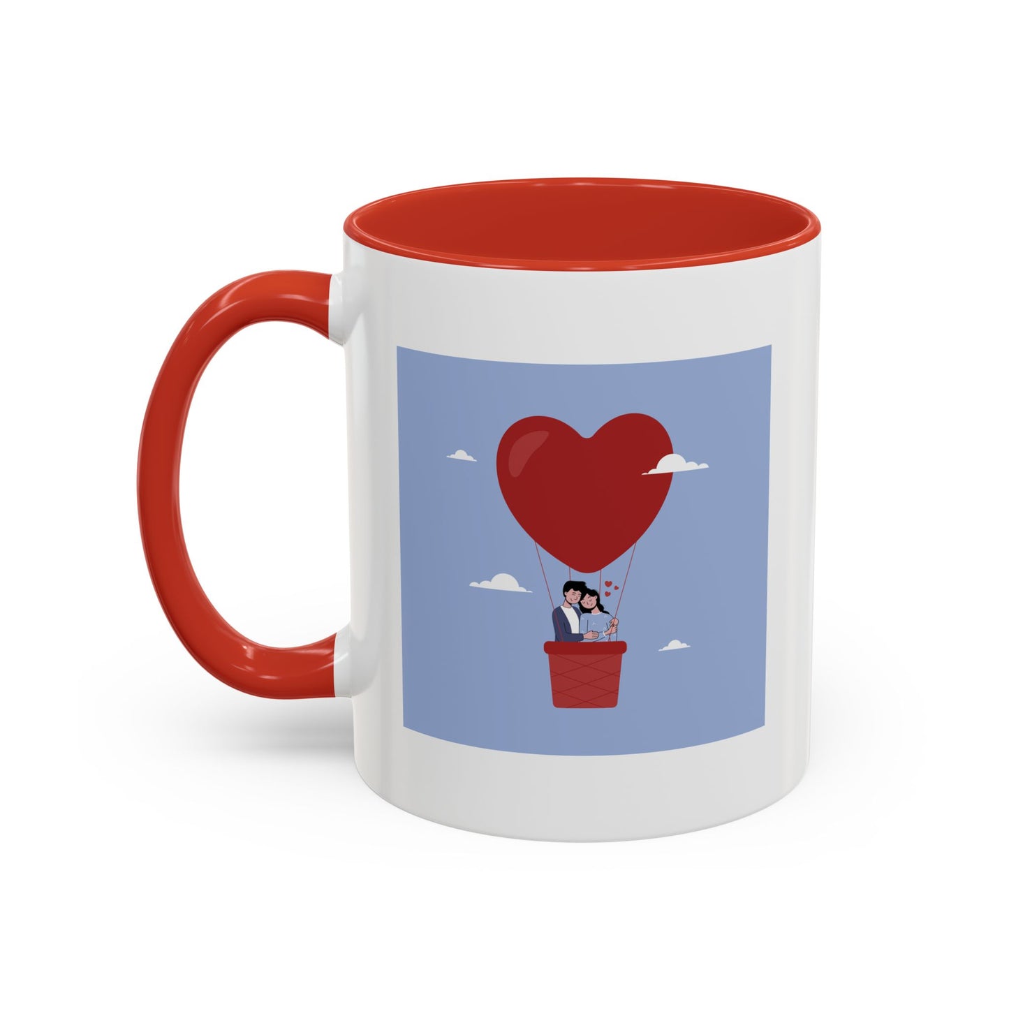 Hot Air Balloon Couple 'Show Your Love' Coffee Mug