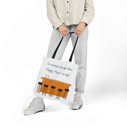 Doek-draagtas - 'Happy Hour Nap' Snaakse Aanhaling