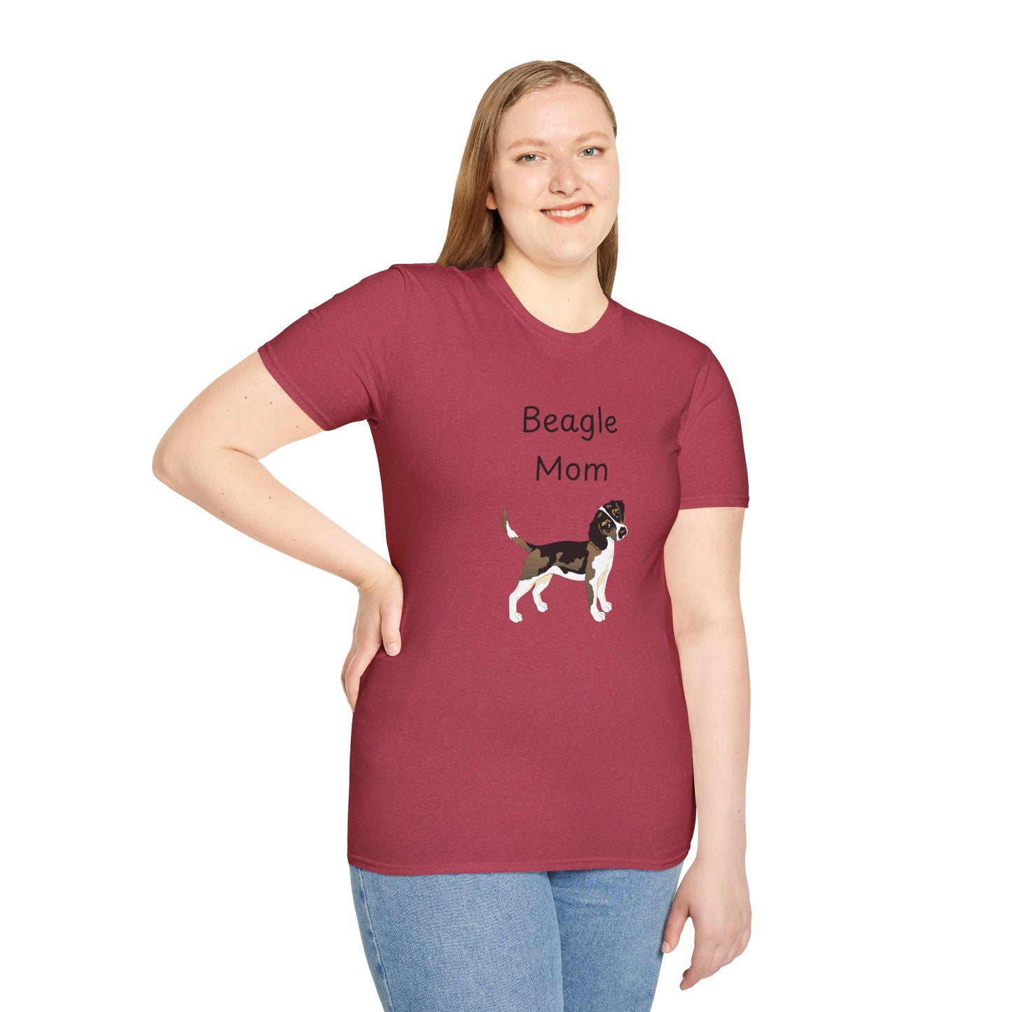 Unisex T-Shirt - "Beagle Mom" - Dog Owner Tee