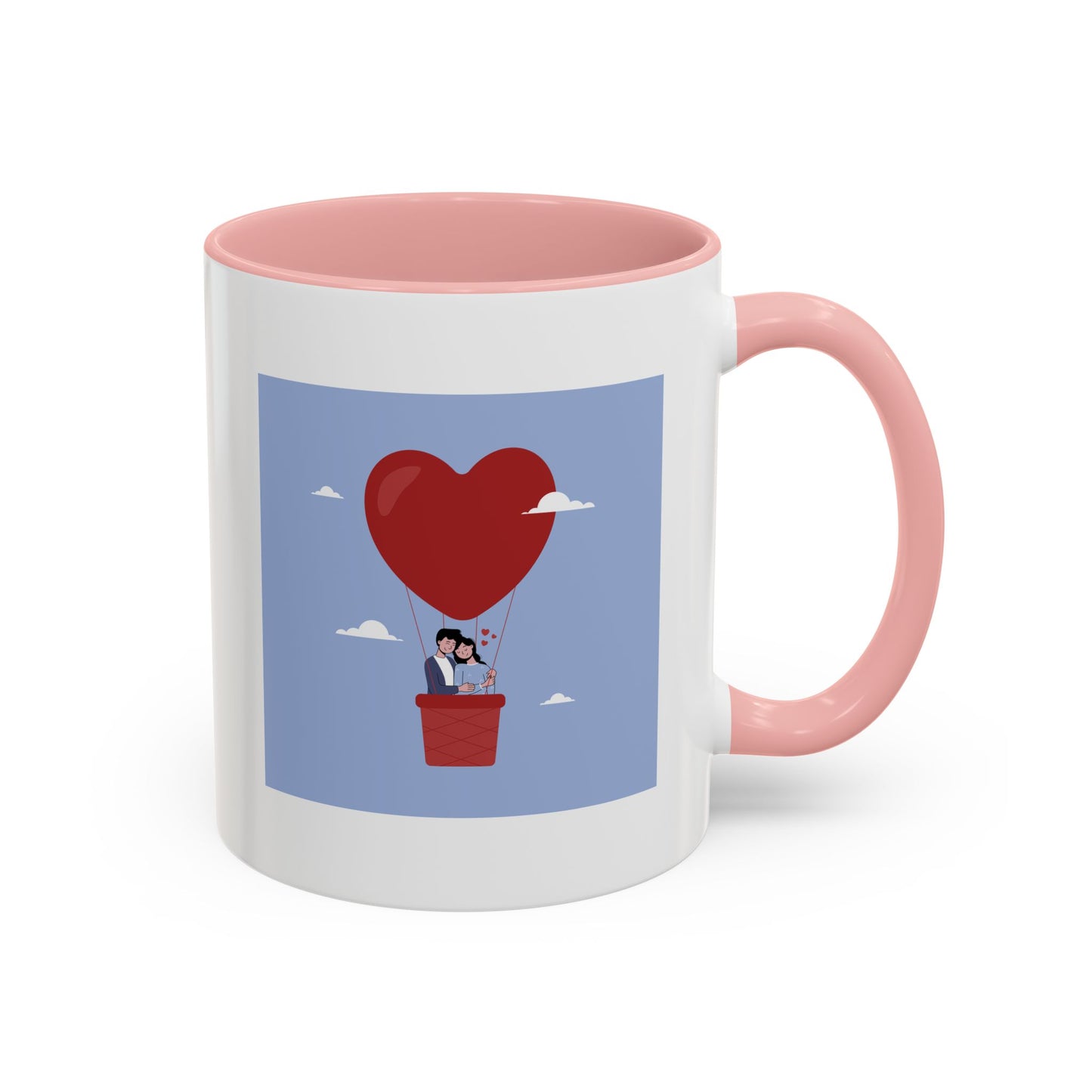 Hot Air Balloon Couple 'Show Your Love' Coffee Mug