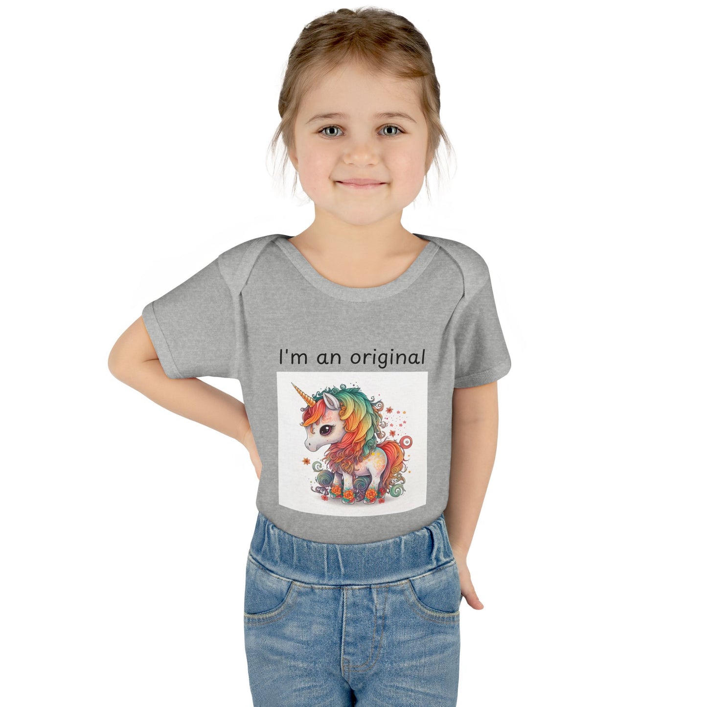 Infant/Toddler Bodysuit - "I'm An Original" Unicorn Design