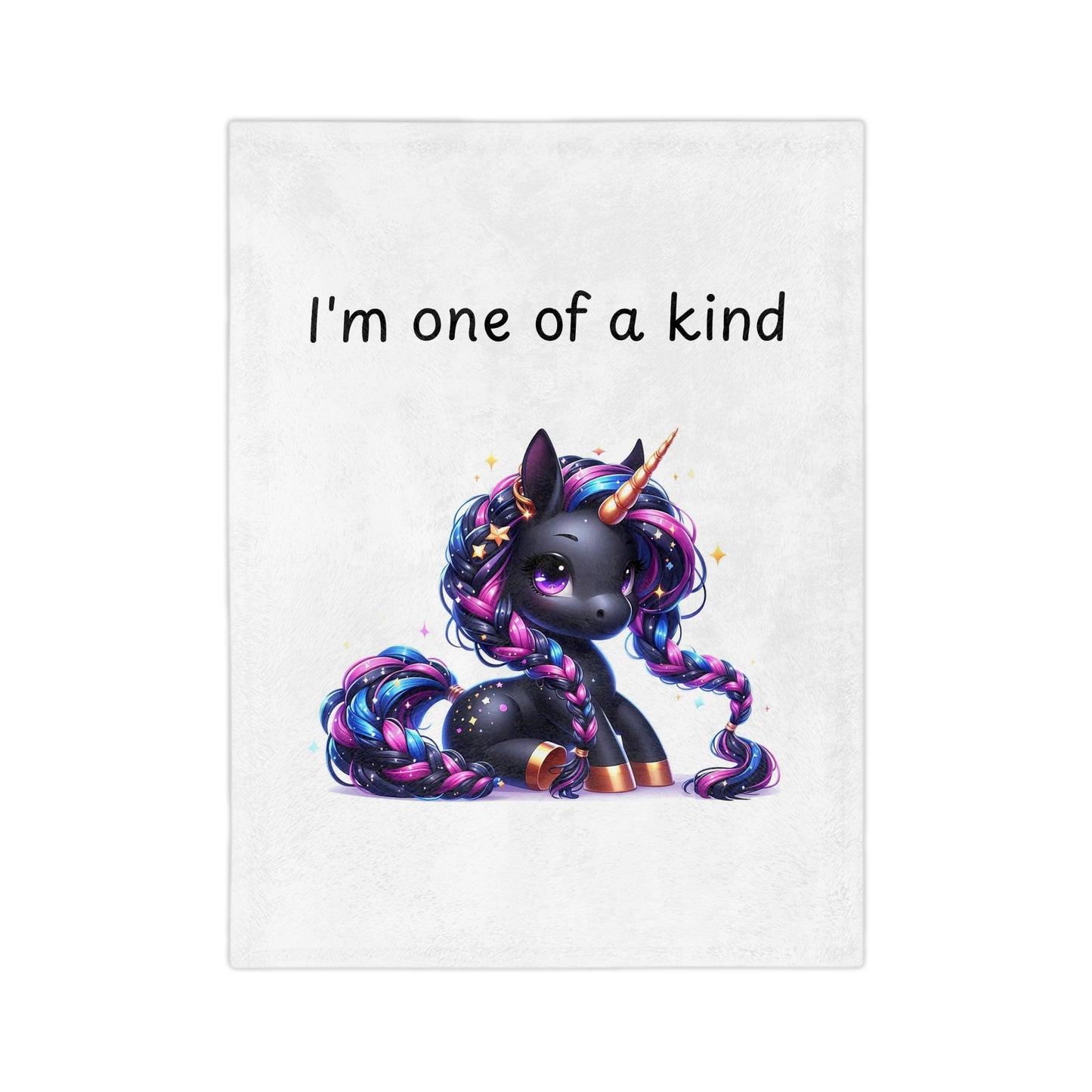 Child or Adult Unicorn Blanket - "I'm One Of A Kind"