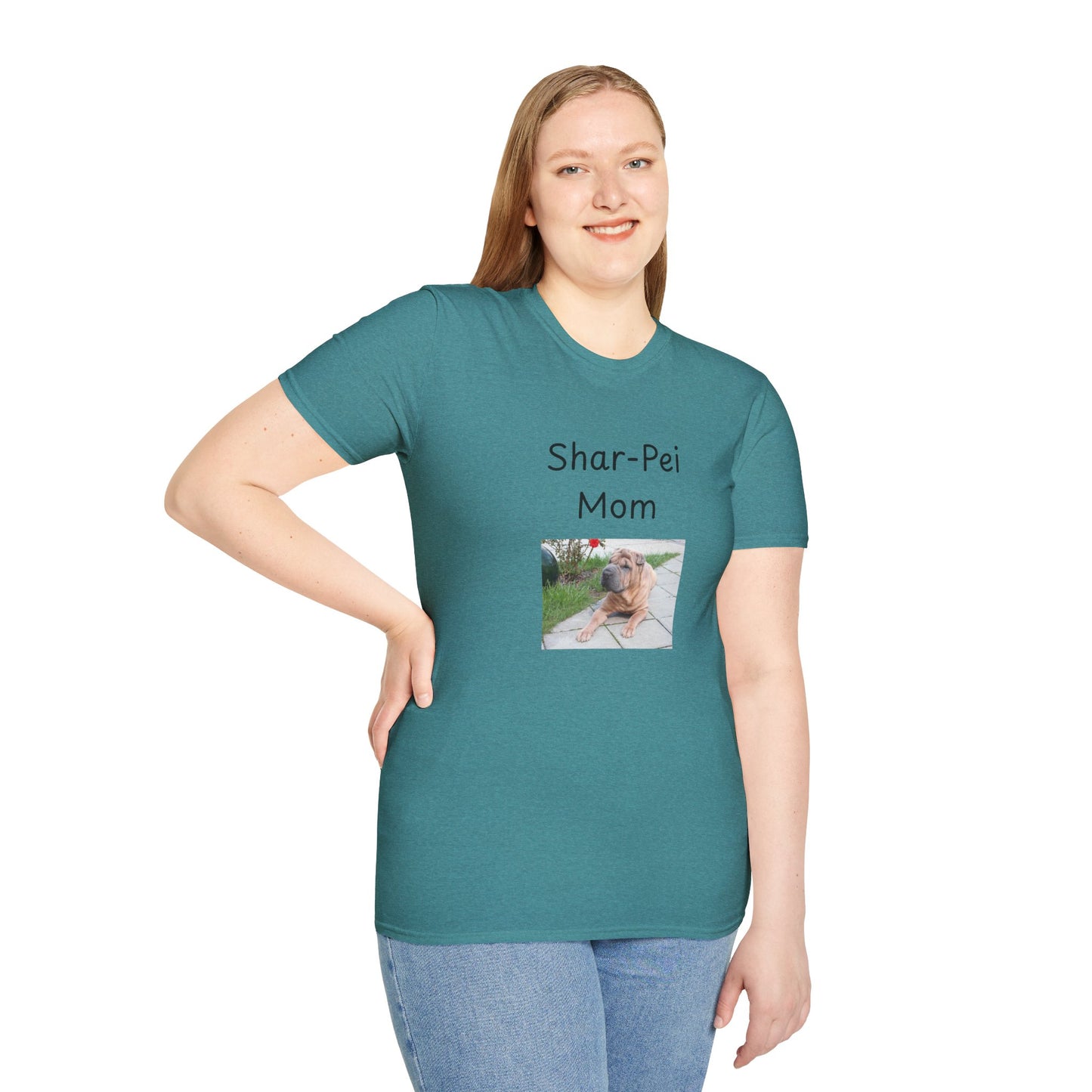 Unisex T-Shirt - "Shar-Pei Mom" - Dog Owner Tee