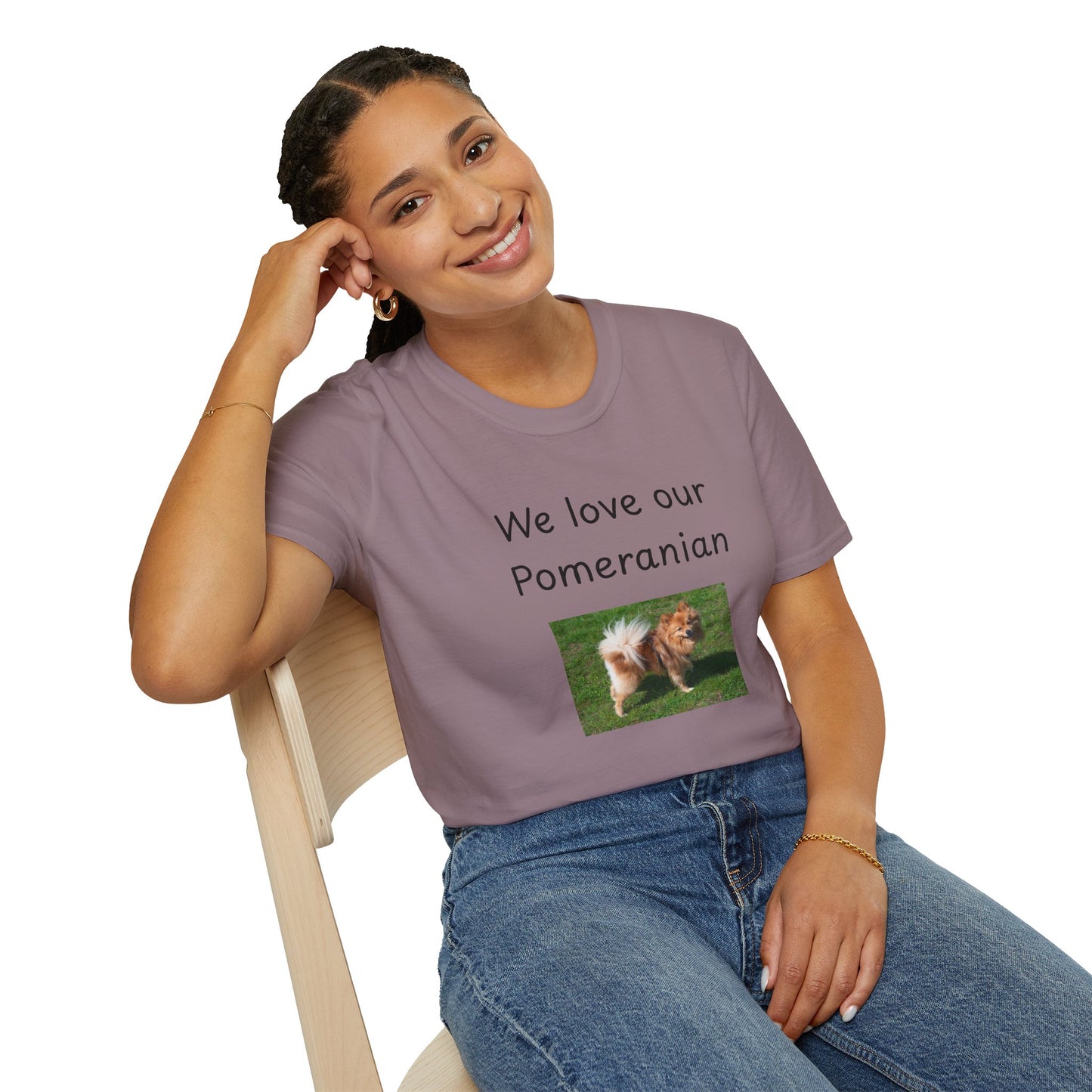 Unisex T-Shirt - "We Love Our Pomeranian" - Dog Owner Tee