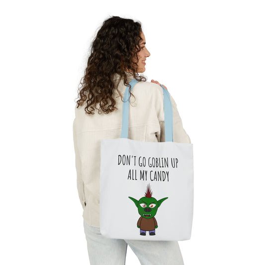 Halloween Tote Bag - "Don't Go Goblin Up All My Candy"