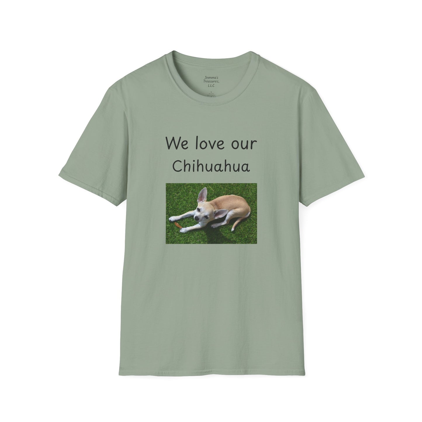 Unisex T-Shirt - "Wir lieben unseren Chihuahua" - Hundebesitzer T-Shirt