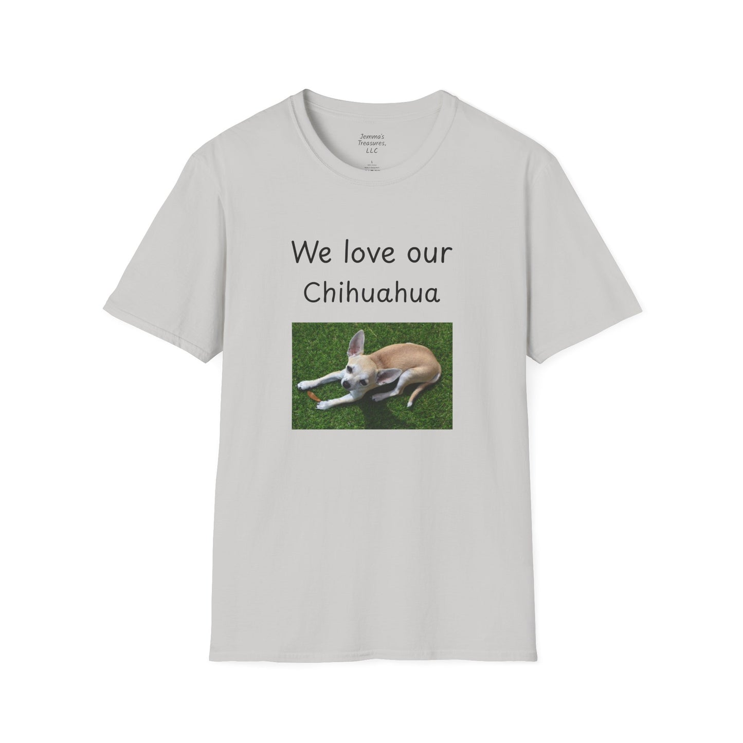 Unisex T-Shirt - "Wir lieben unseren Chihuahua" - Hundebesitzer T-Shirt