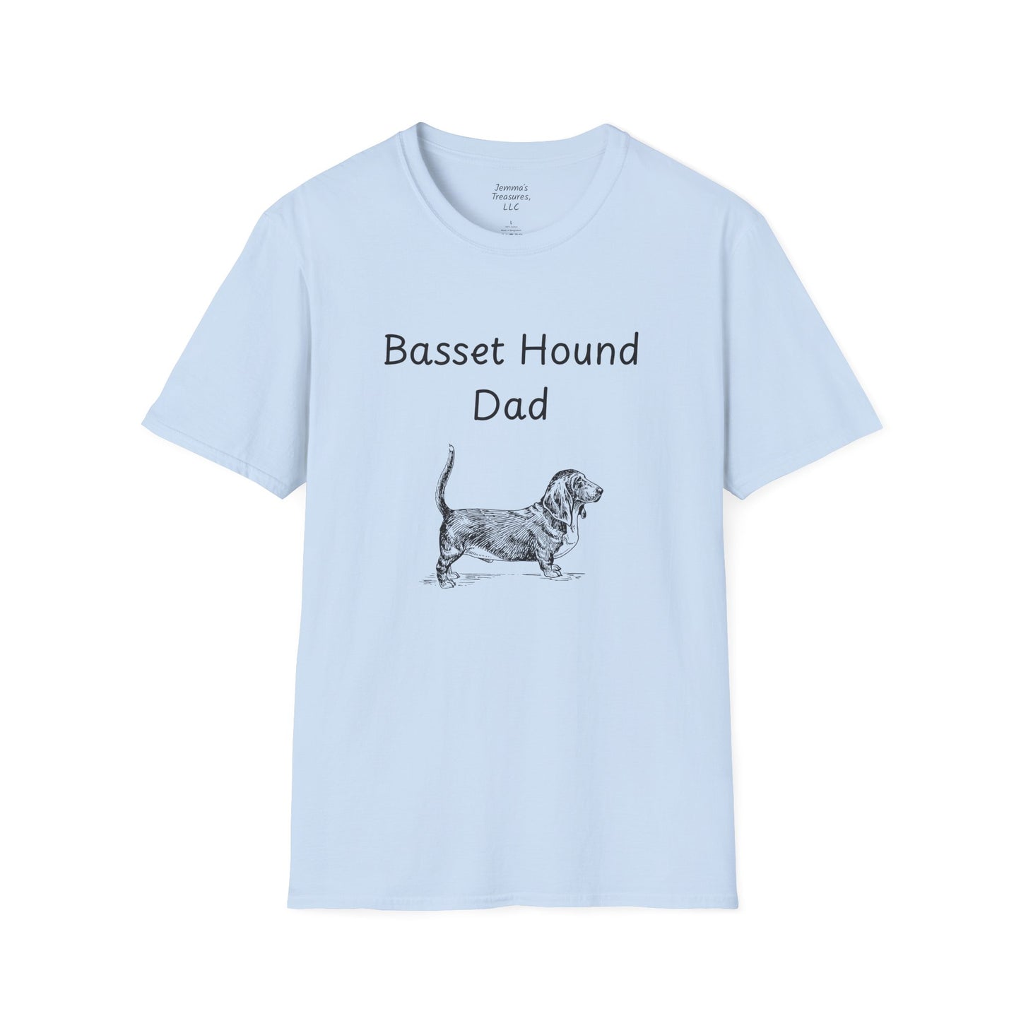 Unisex T-Shirt - "Basset Hound Dad" - Hundebesitzer T-Shirt