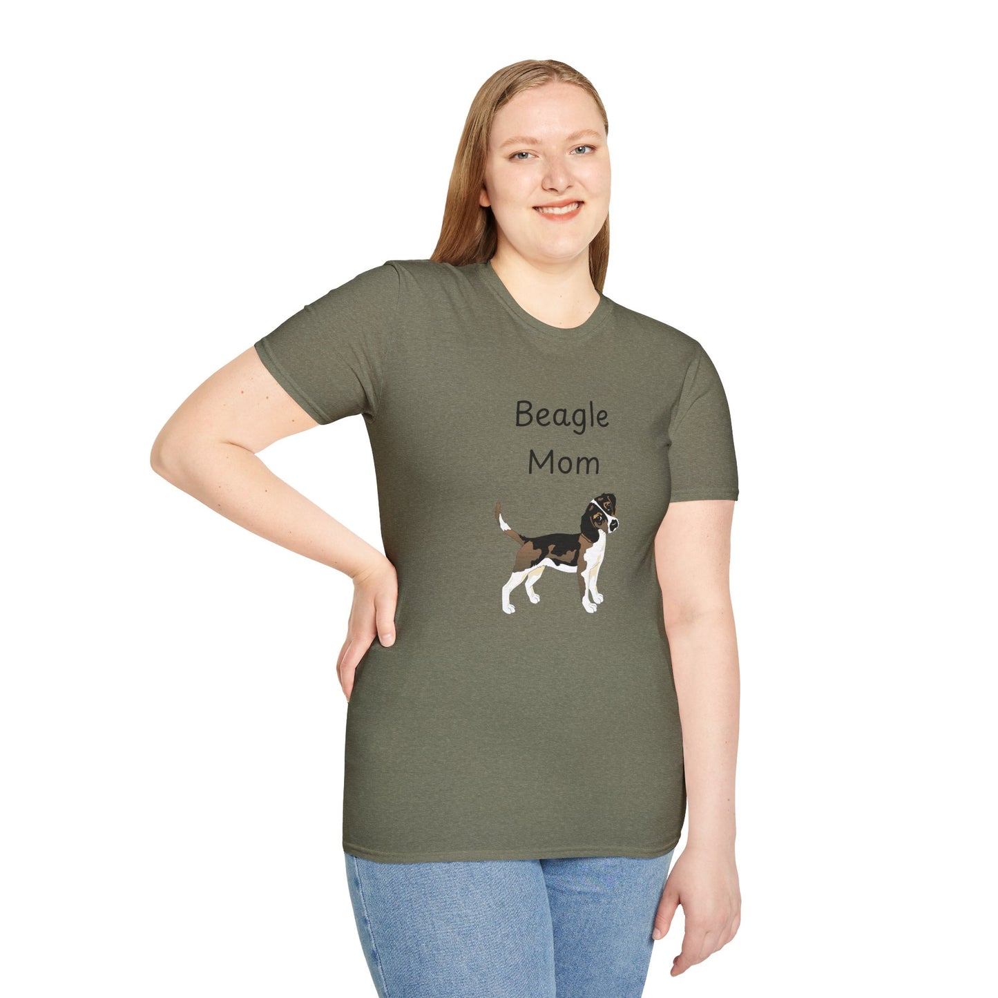 Unisex T-Shirt - "Beagle Mom" - Dog Owner Tee