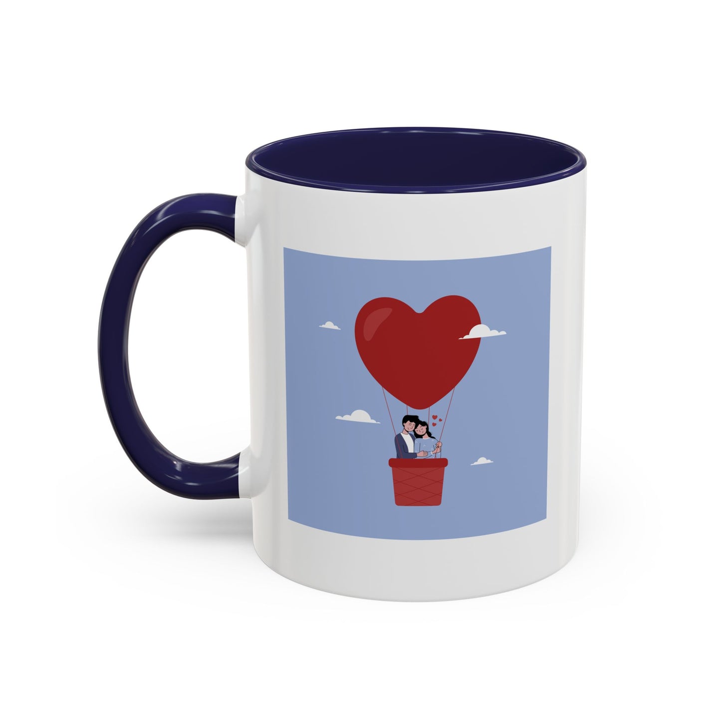 Hot Air Balloon Couple 'Show Your Love' Coffee Mug