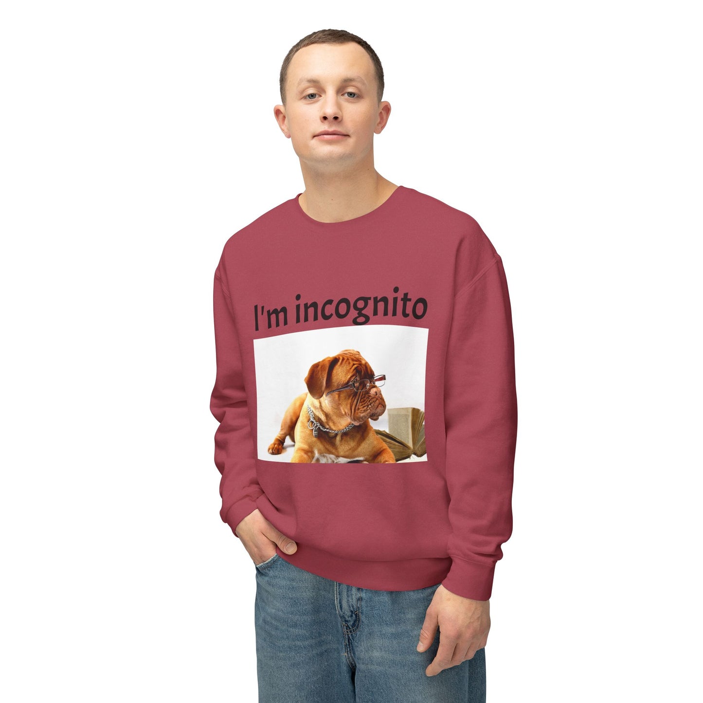 Unisex Lightweight Sweatshirt - "I'm Incognito"
