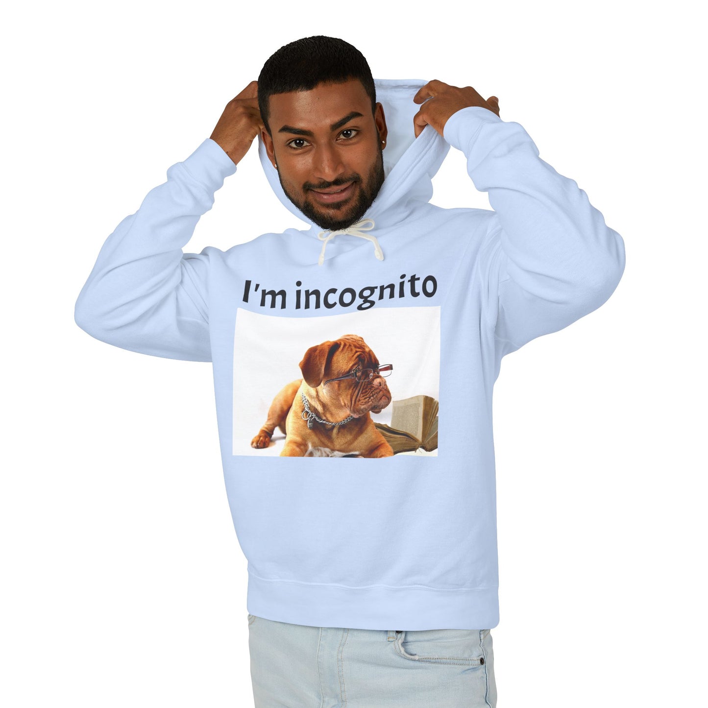 Unisex Lightweight Hoodie - "I'm Incognito"
