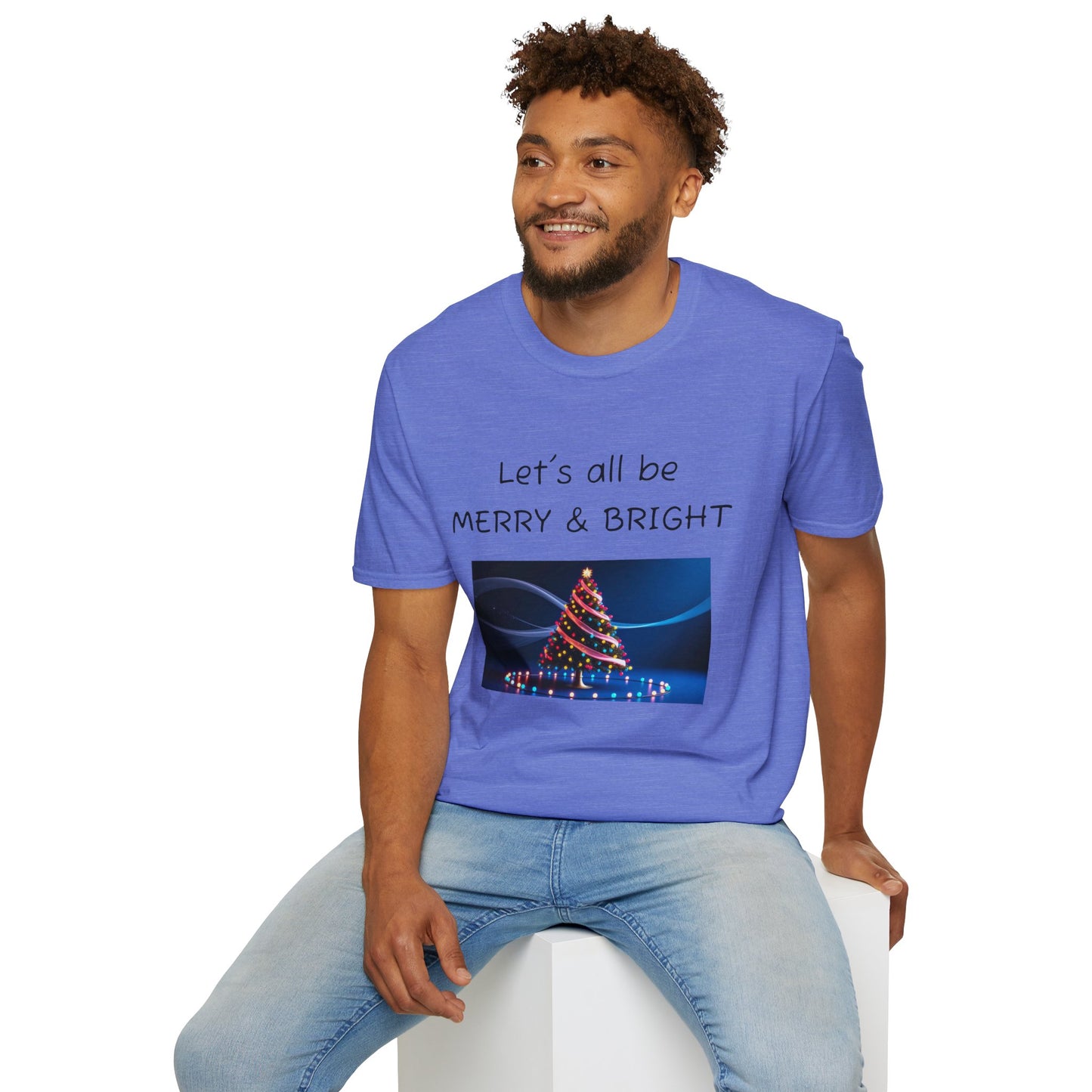 Christmas Tee - "Let's All Be MERRY & BRIGHT"