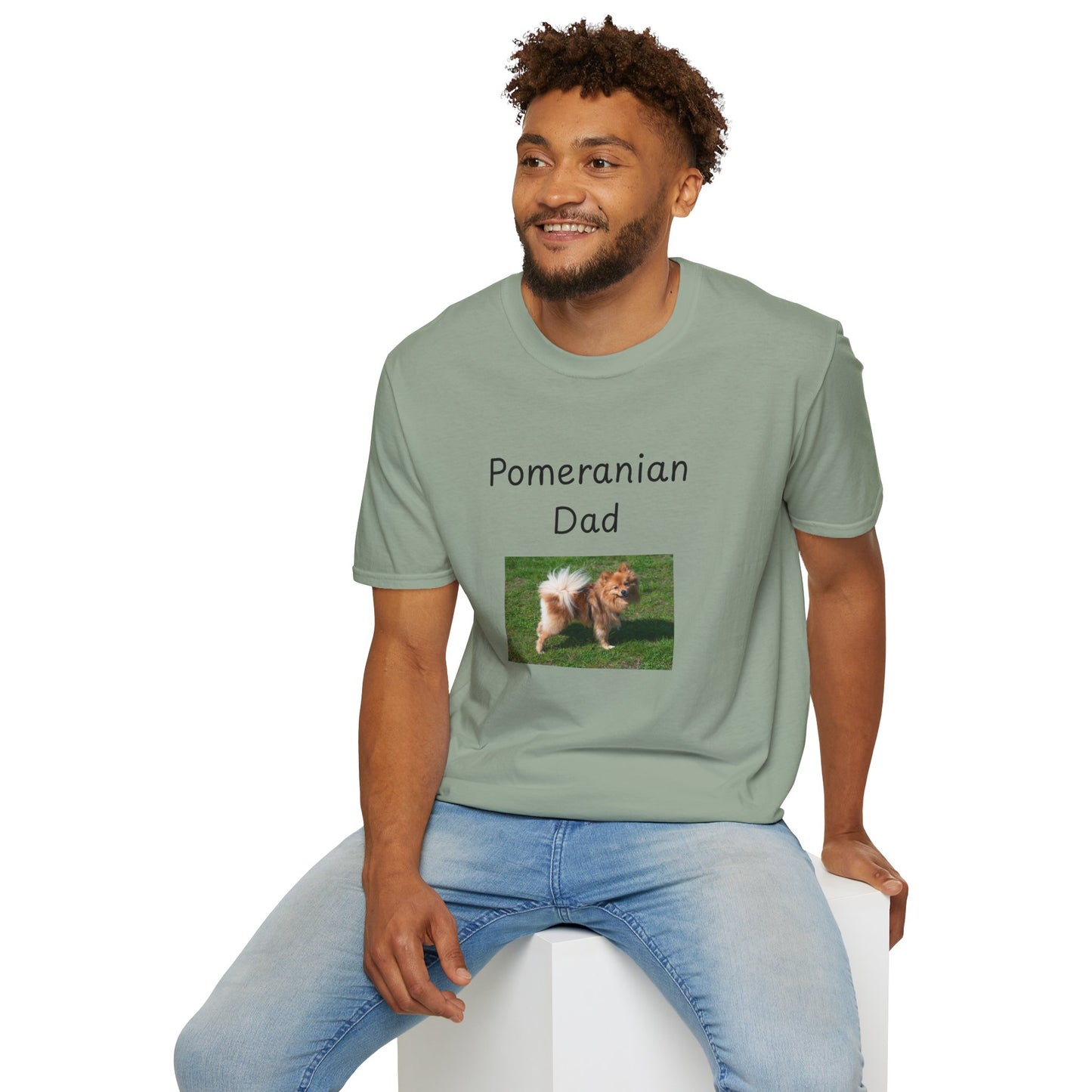 Unisex T-Shirt - "Pomeranian Dad" - Dog Owner Tee