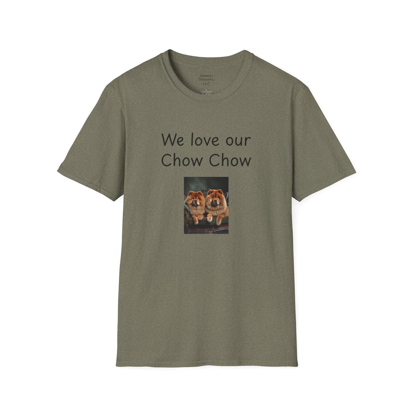Unisex T-hemp - "Ons is lief vir ons Chow Chow" - Honde-eienaar T-hemp