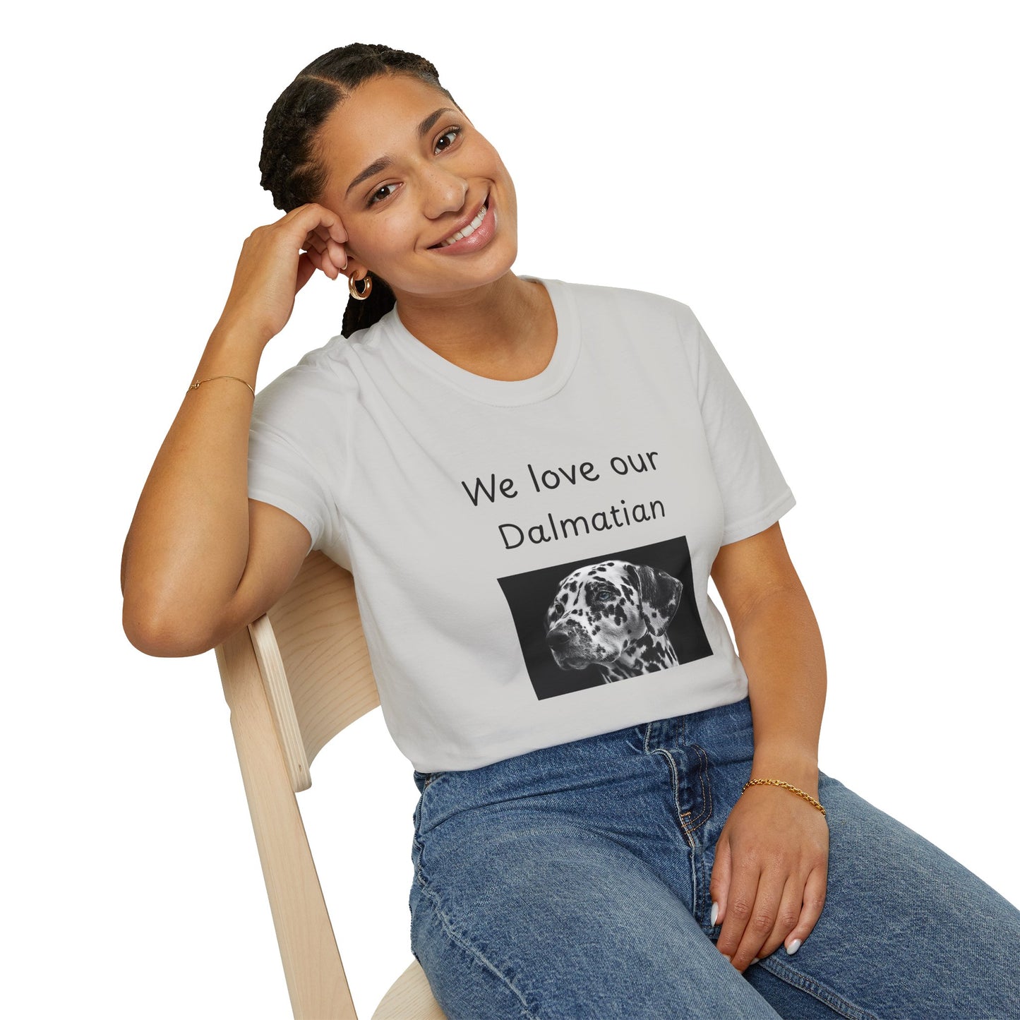 Unisex T-Shirt - "We Love Our Dalmatian" - Dog Owner Tee