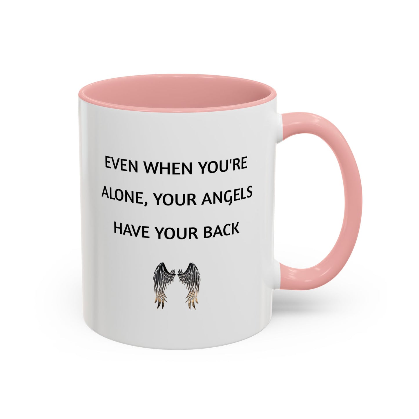 Engel-Unterstützungsbecher – „Auch wenn du allein bist, stehen deine Engel hinter dir“