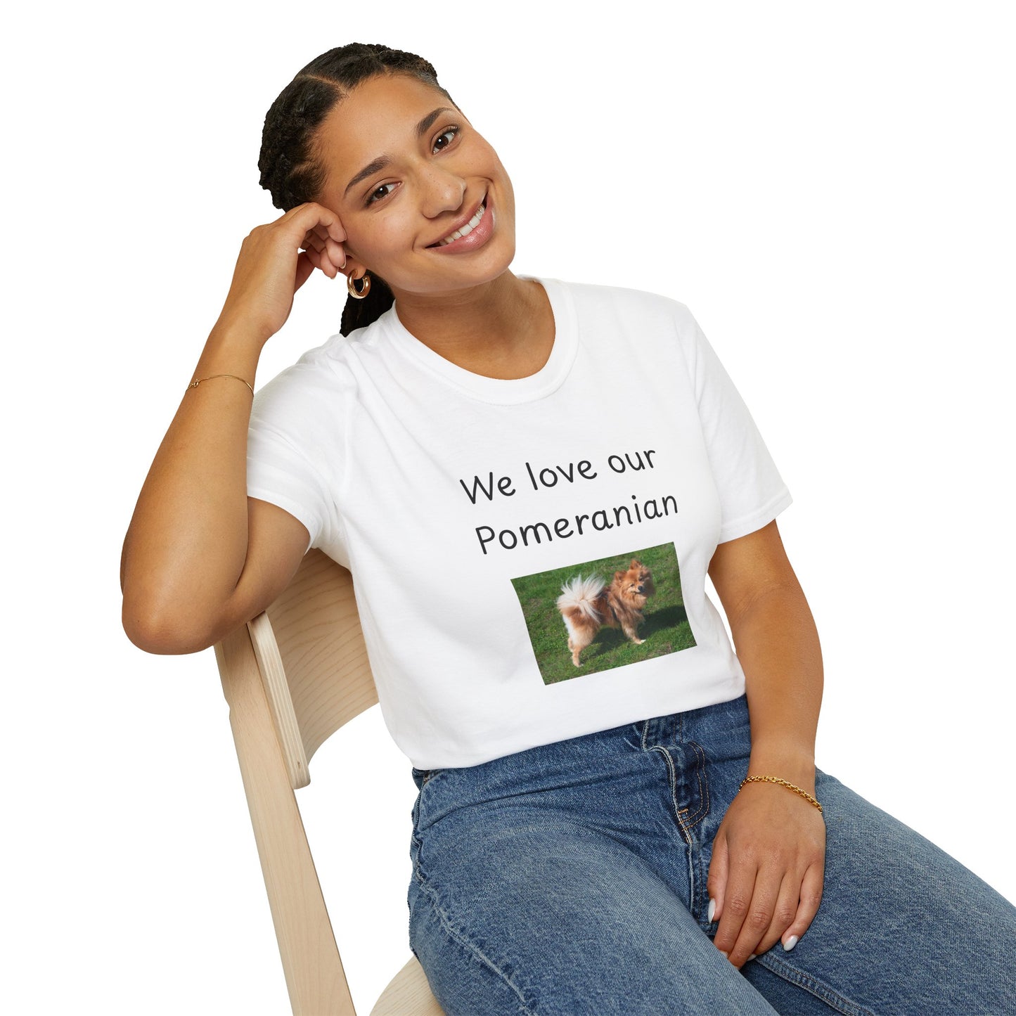 Unisex T-Shirt - "We Love Our Pomeranian" - Dog Owner Tee