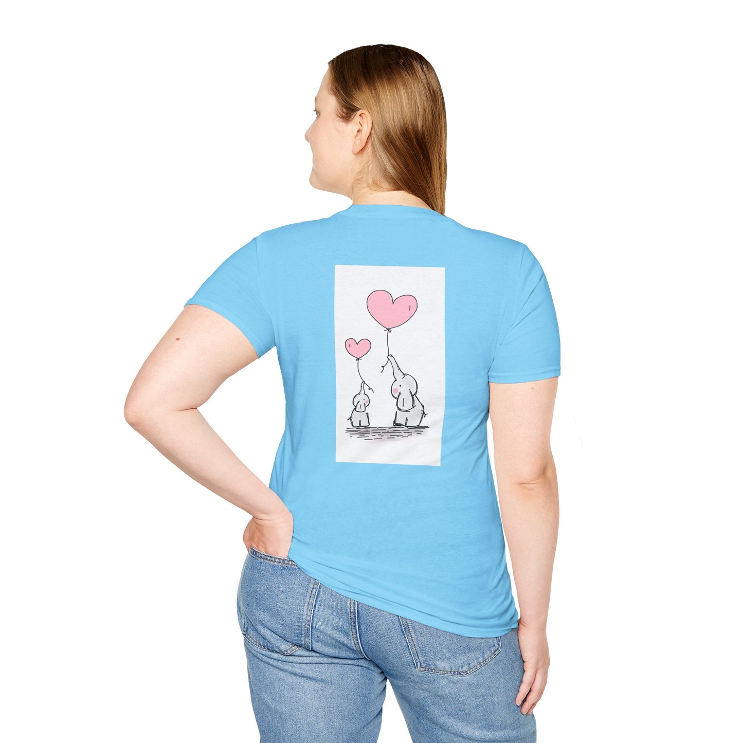 T-Shirt mit inspirierendem Zitat: „Lass dein Herz für dich denken“