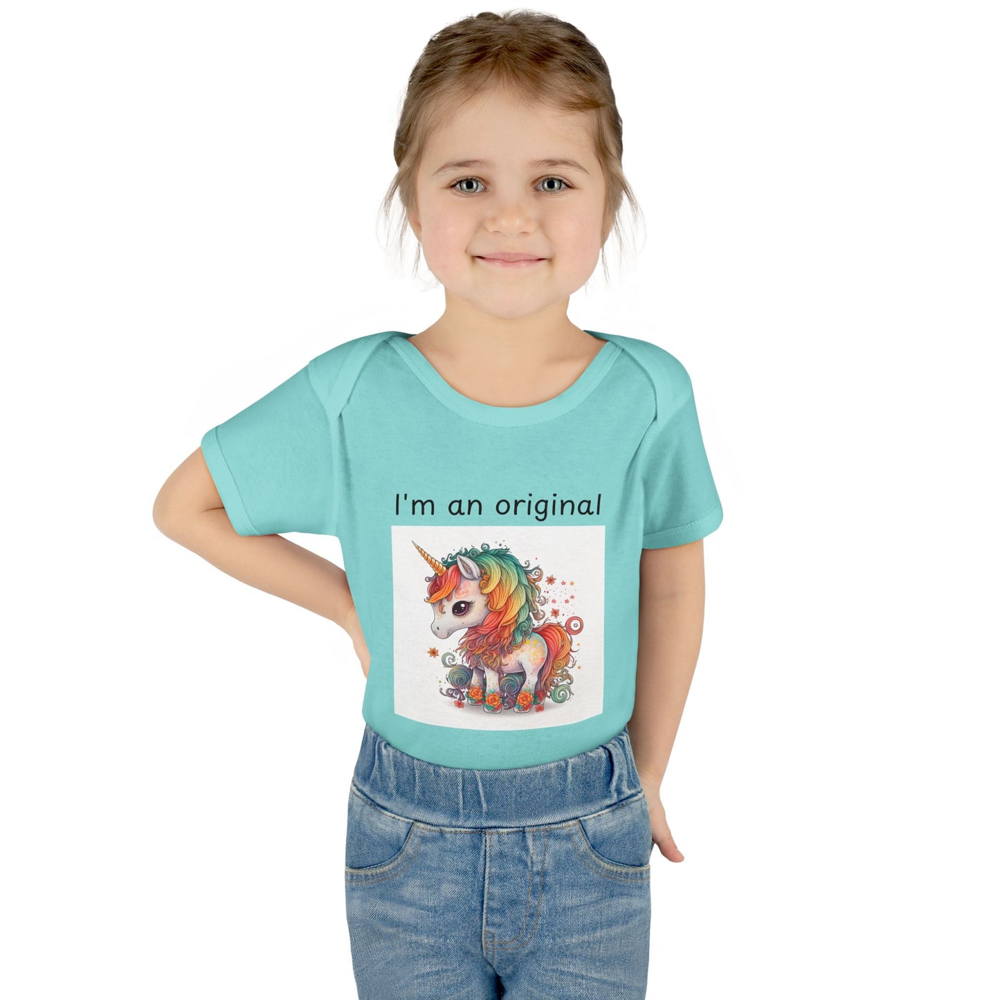 Infant/Toddler Bodysuit - "I'm An Original" Unicorn Design