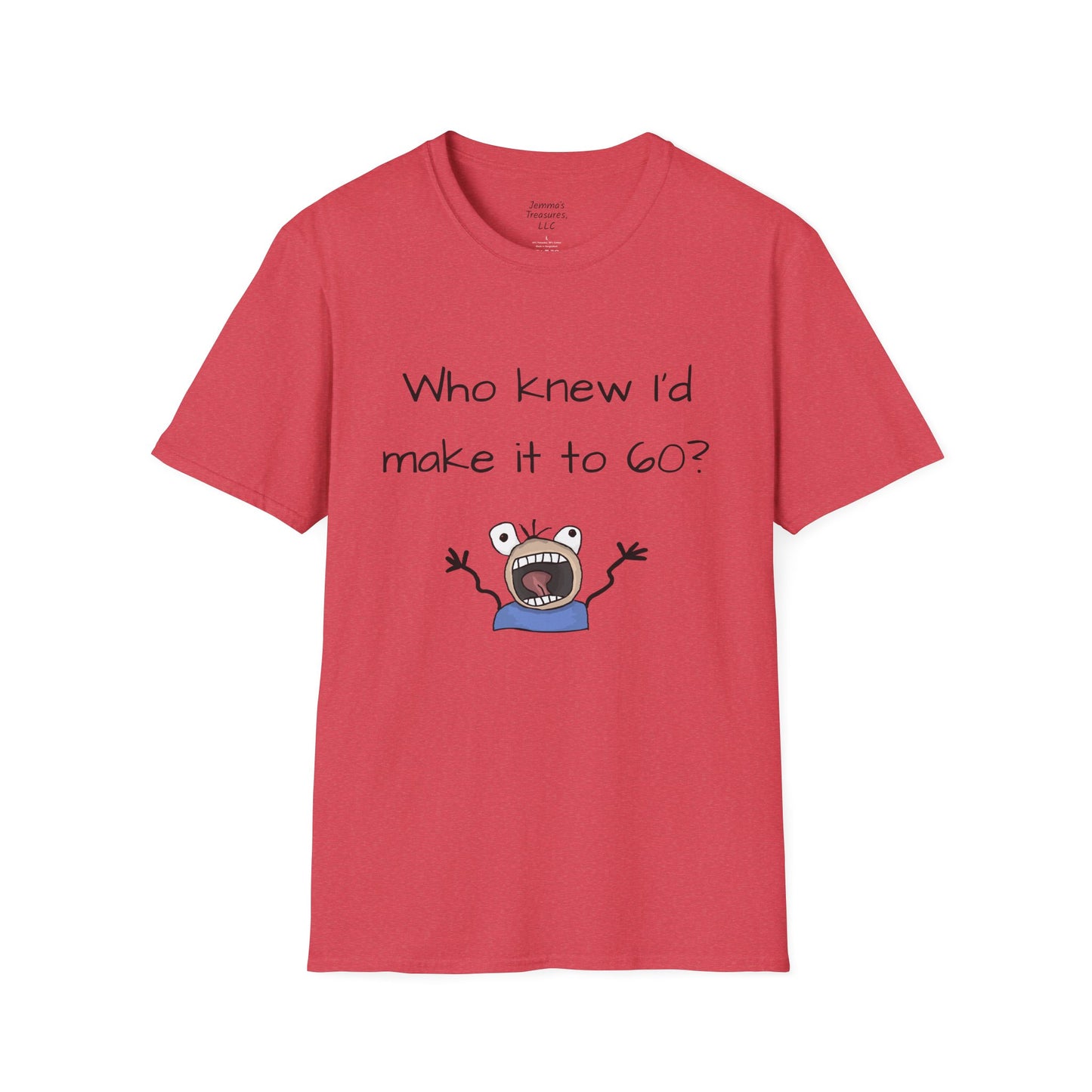 Unisex Sagtestyl T-hemp - 60ste Verjaarsdag