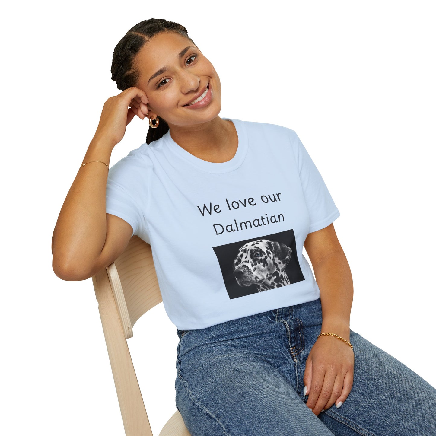 Unisex T-Shirt - "We Love Our Dalmatian" - Dog Owner Tee