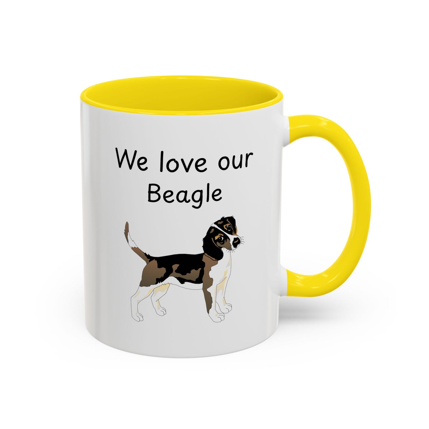 Ceramic Mug - "We Love Our Beagle"
