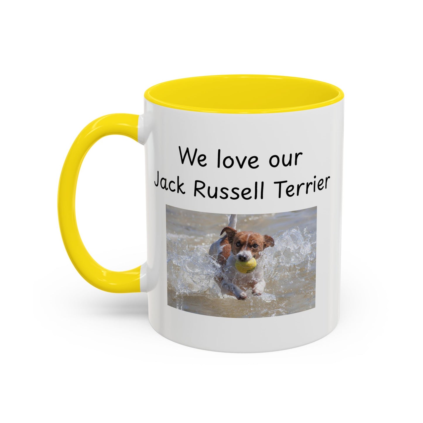 Ceramic Mug - "We Love Our Jack Russell Terrier"